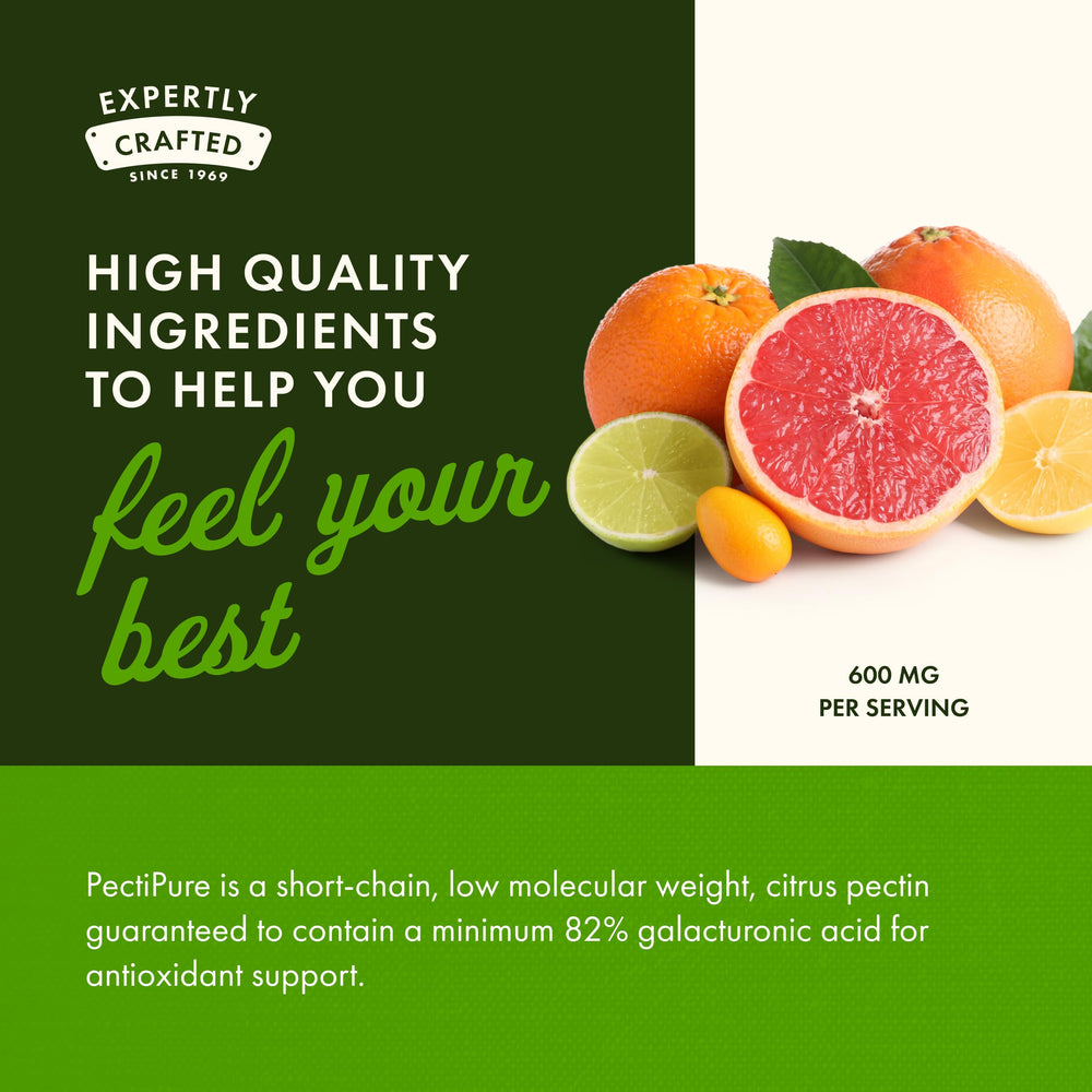 Swanson PectiPure bottle and label emphasize trusted quality.