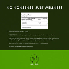 Swanson Policosanol capsules closeup highlighting veggie capsule form