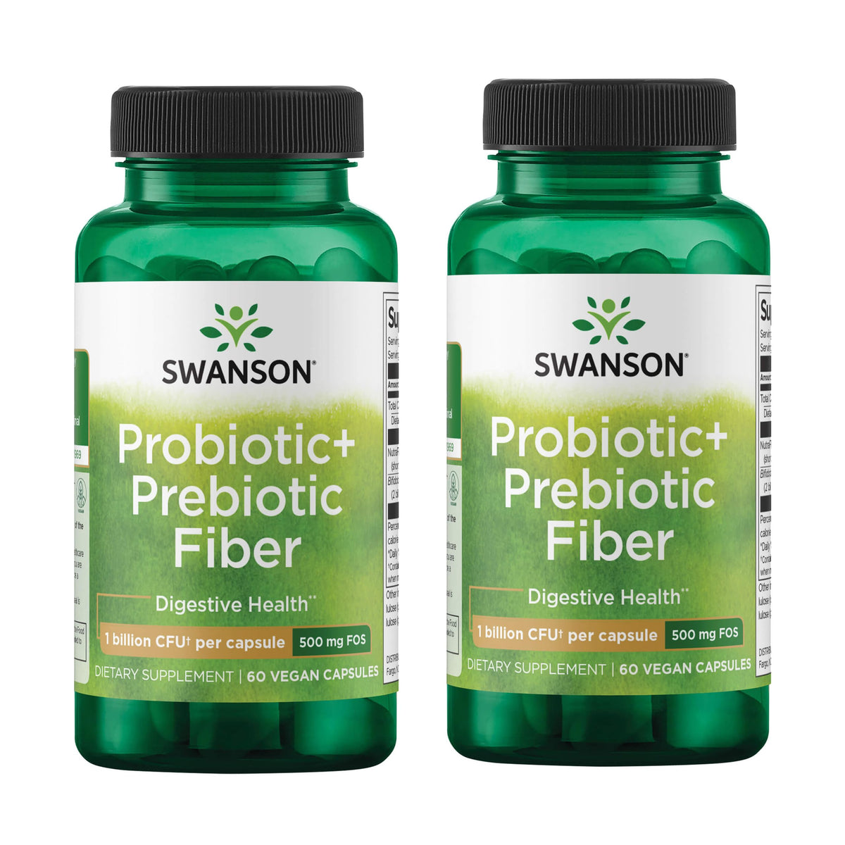Swanson Prebiotic + Probiotic Fiber bottle for digestive balance