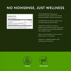 Close-up of Swanson label with ingredients and usage
