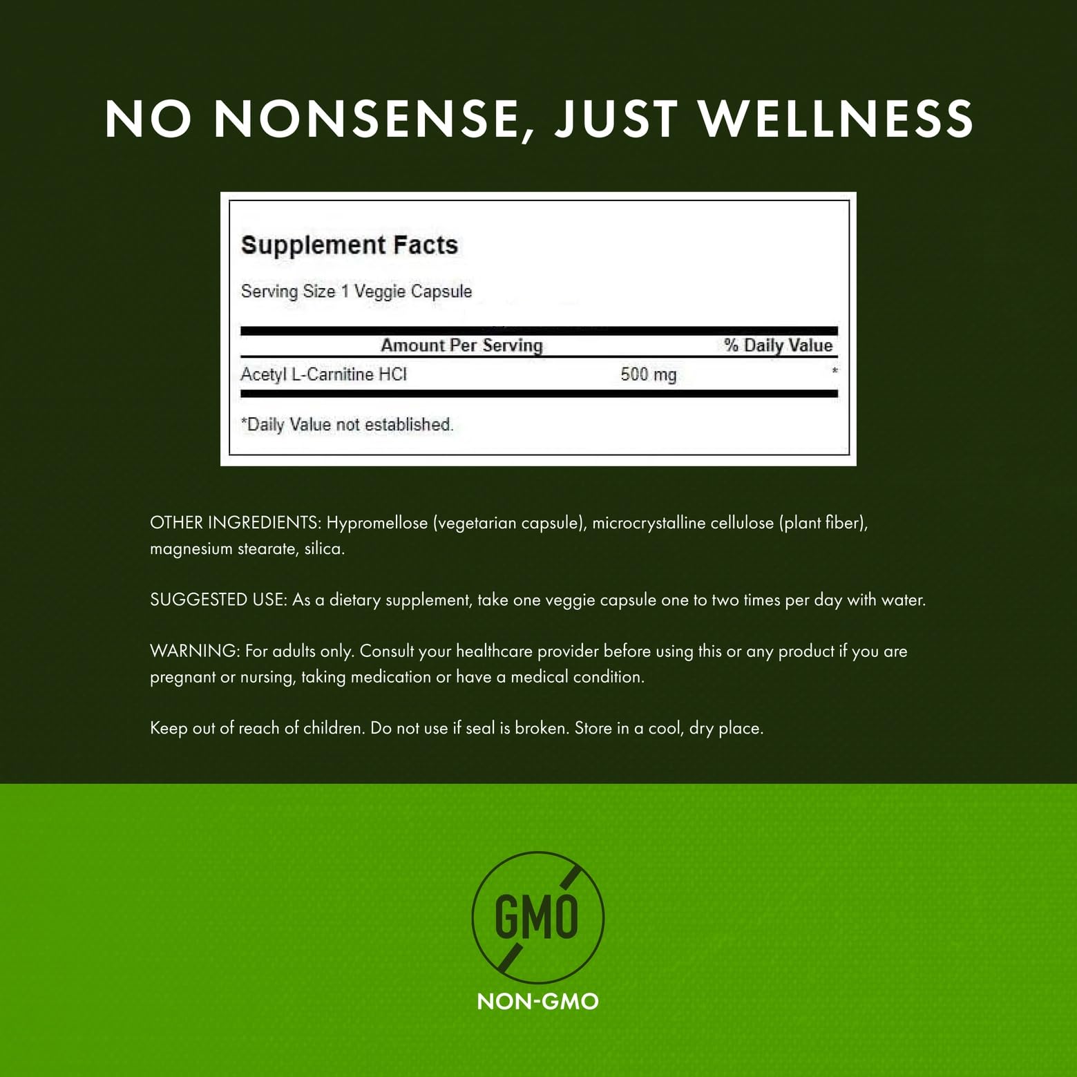 Swanson Premium label close-up emphasizing quality and GMP standards.