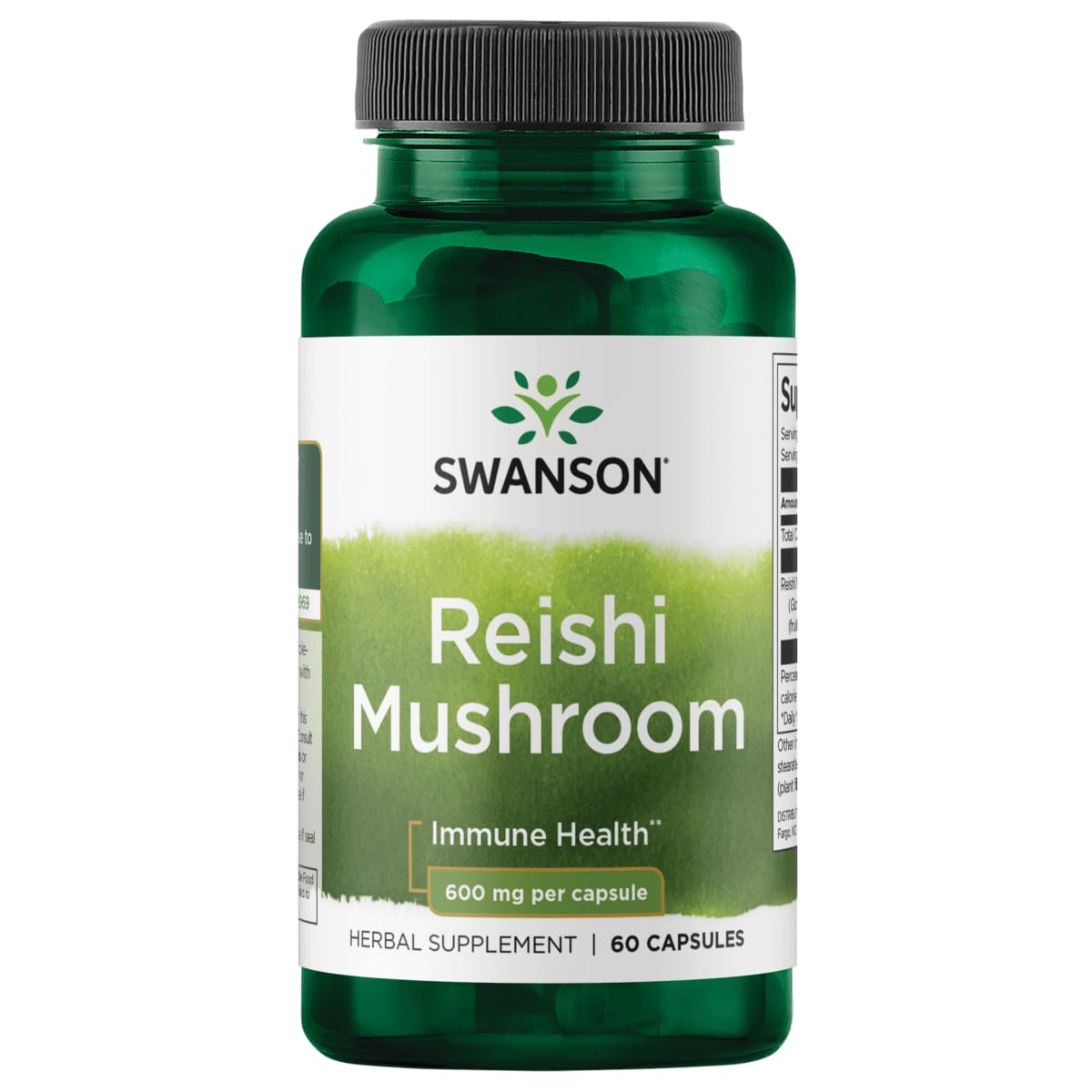 Swanson Reishi immune function bottle highlights daily immune support potential