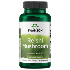 Swanson Reishi immune function bottle highlights daily immune support potential