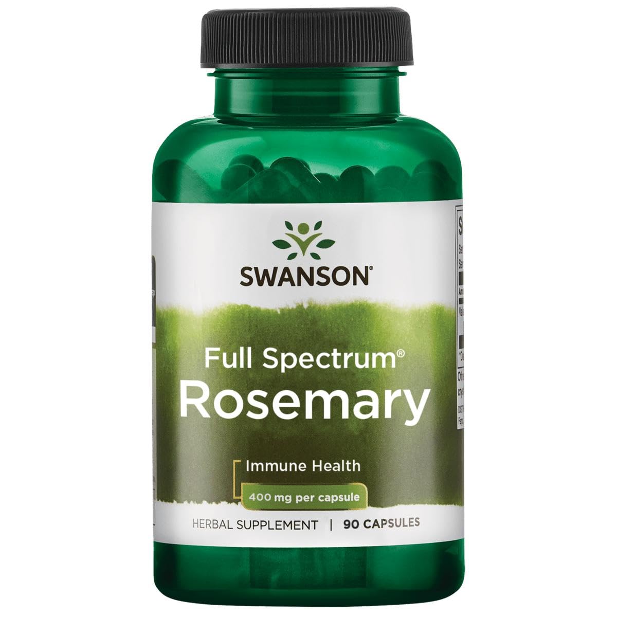Swanson Rosemary capsule close-up for daily immune support