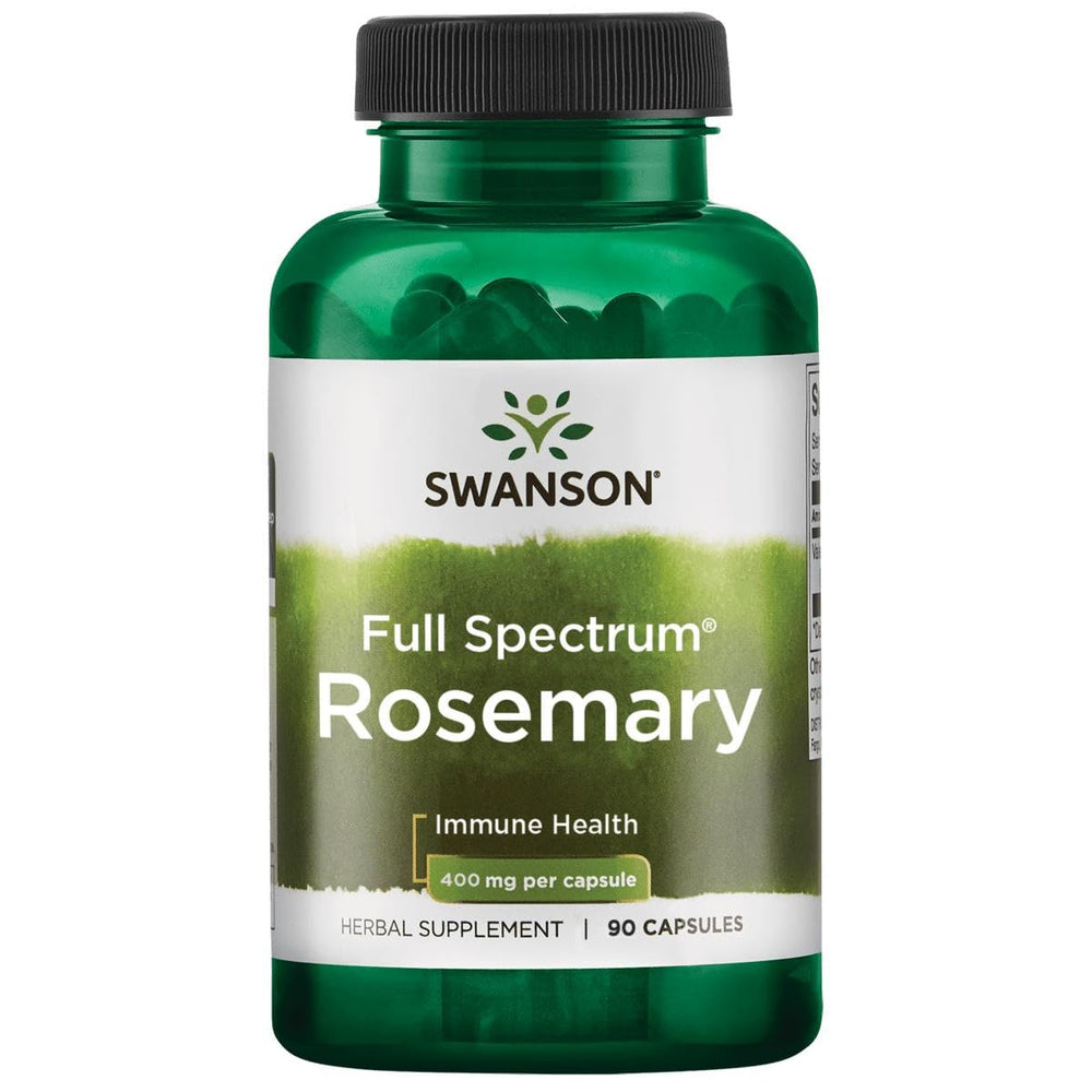 Swanson Rosemary capsule close-up for daily immune support