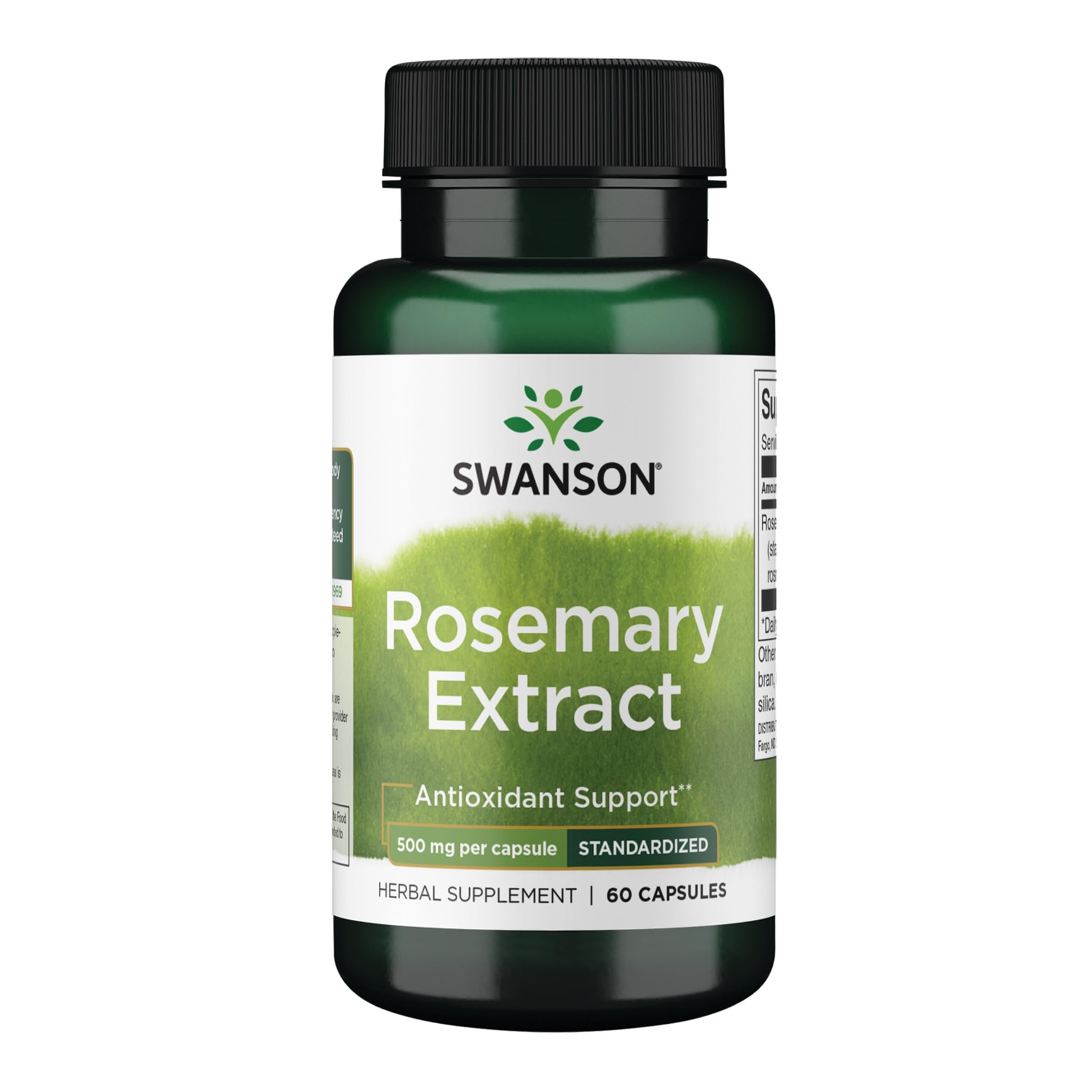 Swanson Rosemary Extract bottle front showing the product for daily antioxidant support