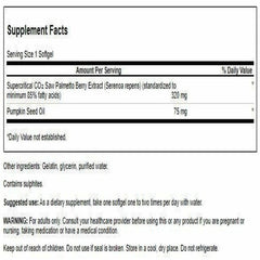 Swanson Saw Palmetto 60 SGels pack ready for daily use