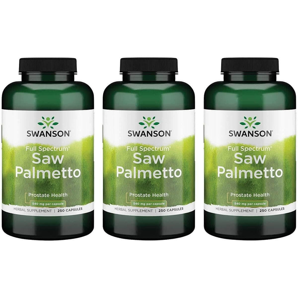 Swanson Saw Palmetto capsules bottle for daily prostate support