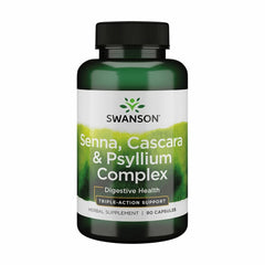 Swanson Senna Psyllium Cascara Complex bottle for GI support