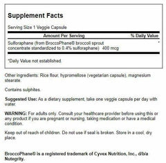 Swanson Sulforaphane capsules close-up for easy daily use.