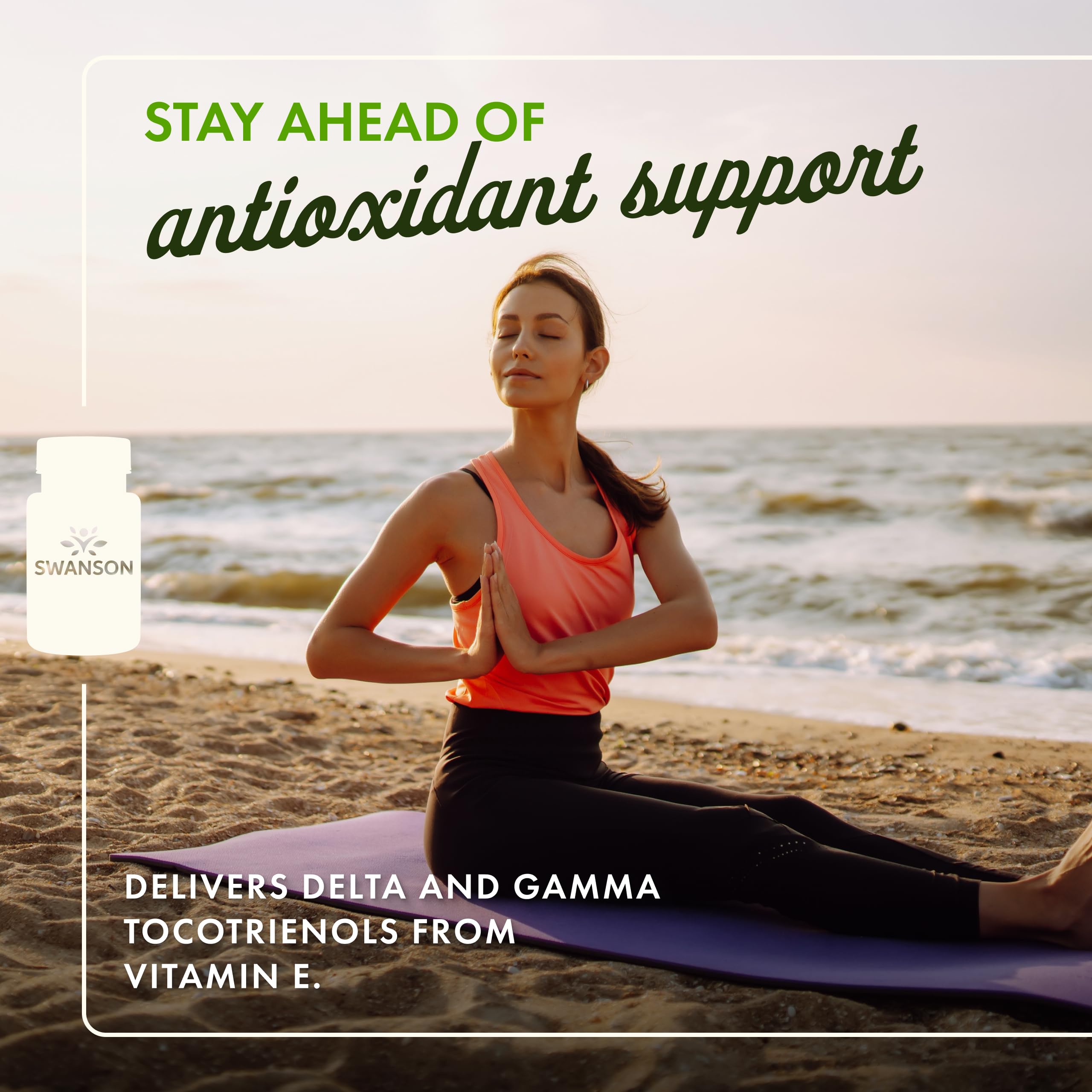 Swanson Tocotrienols capsules pour showing smooth, easy-release softgel