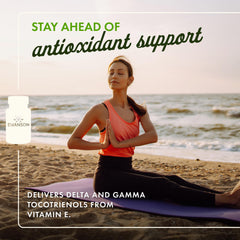 Swanson Tocotrienols capsules pour showing smooth, easy-release softgel