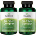 Swanson Tri-Fiber Complex - Digestive Health Supplement with Psyllium, Oat Bran & Apple Pectin | 2 Pack, 100 Capsules