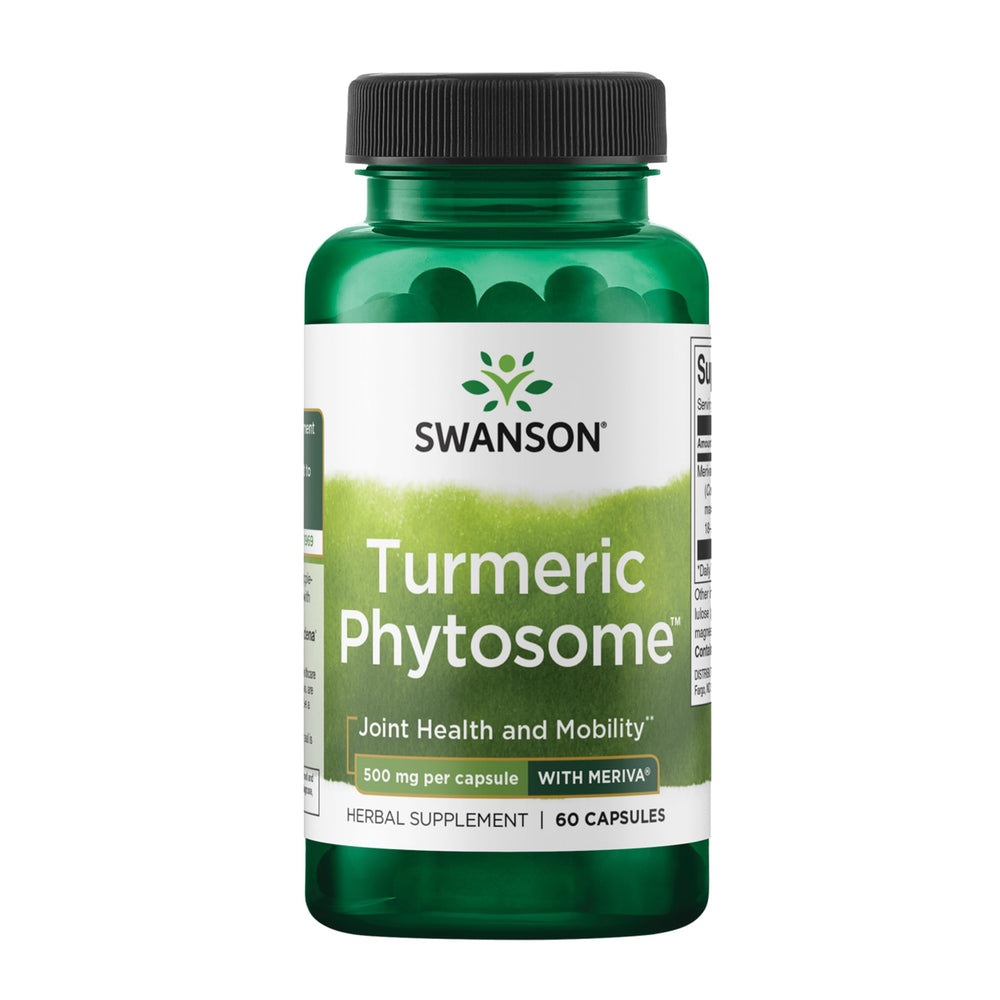 Swanson Turmeric Phytosome Meriva bottle for easy daily wellness.