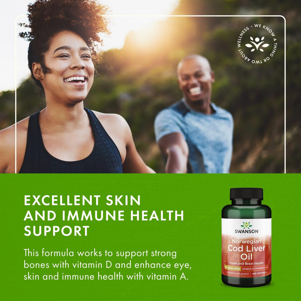 Two-pack Swanson Cod Liver Oil packaging for long-term supply