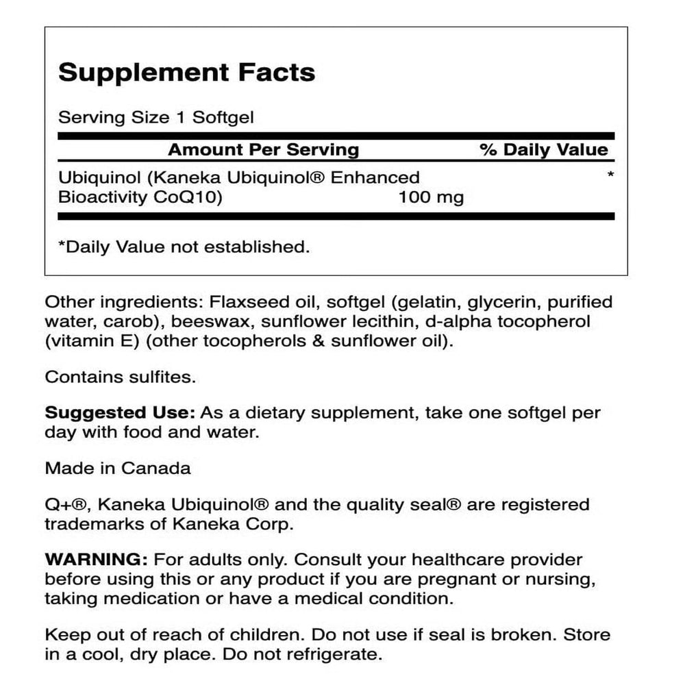 Swanson ubiquinol 60 softgels bottle shows convenient heart health support