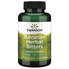 Swanson Ultra Bavarian Herbal Bitters bottle with clear label for digestive routine