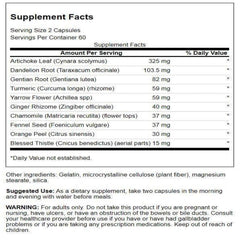 Close-up of Swanson Ultra Bavarian Herbal Bitters label details