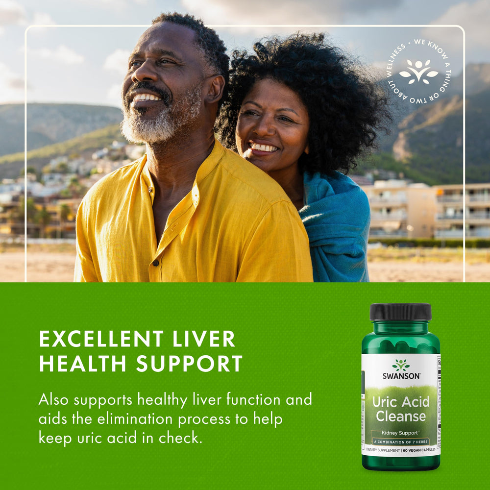 Swanson Uric Acid Cleanse Agaricus bisporus extract in herbal blend
