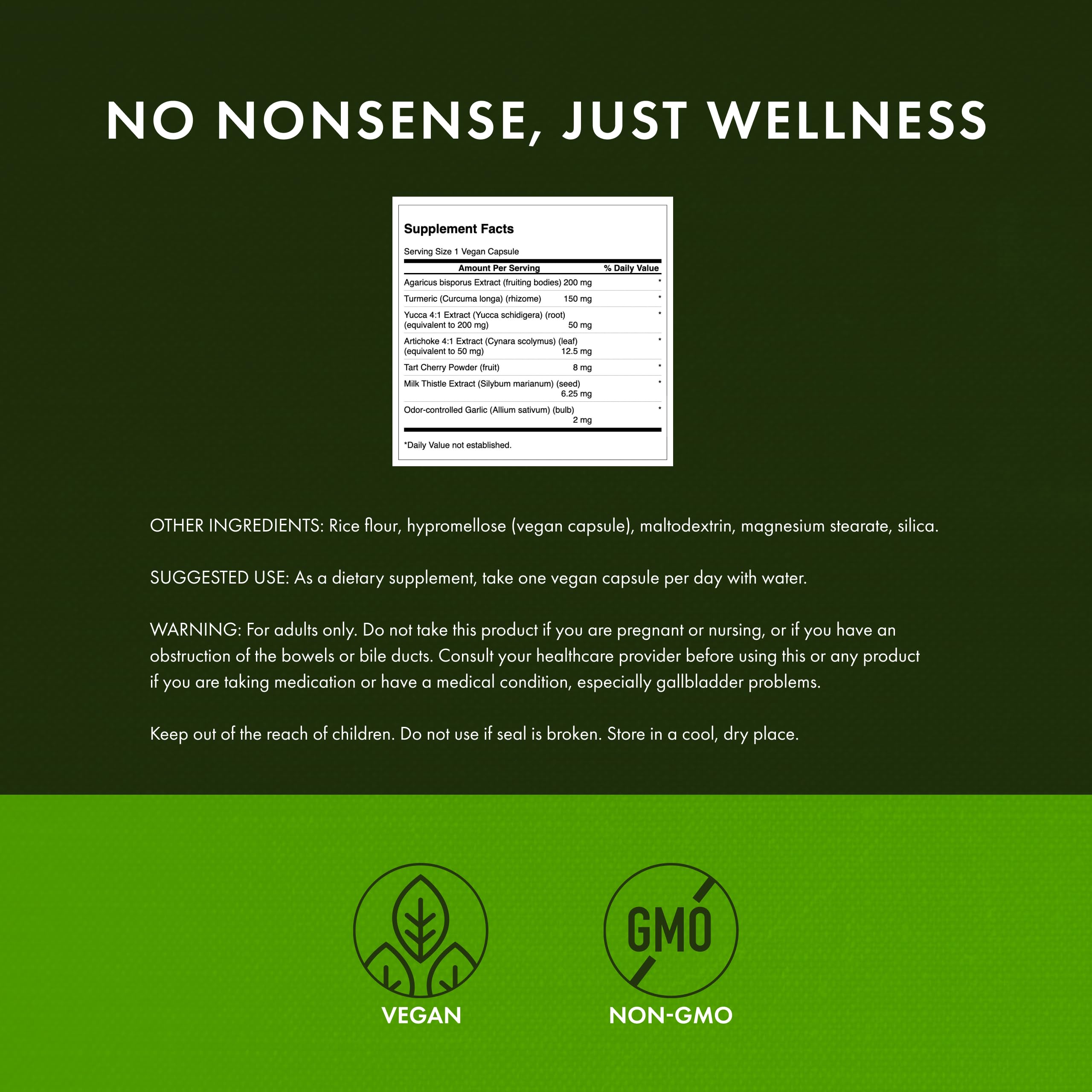Swanson Uric Acid Cleanse ingredients with tart cherry highlight for flavor and detox blend
