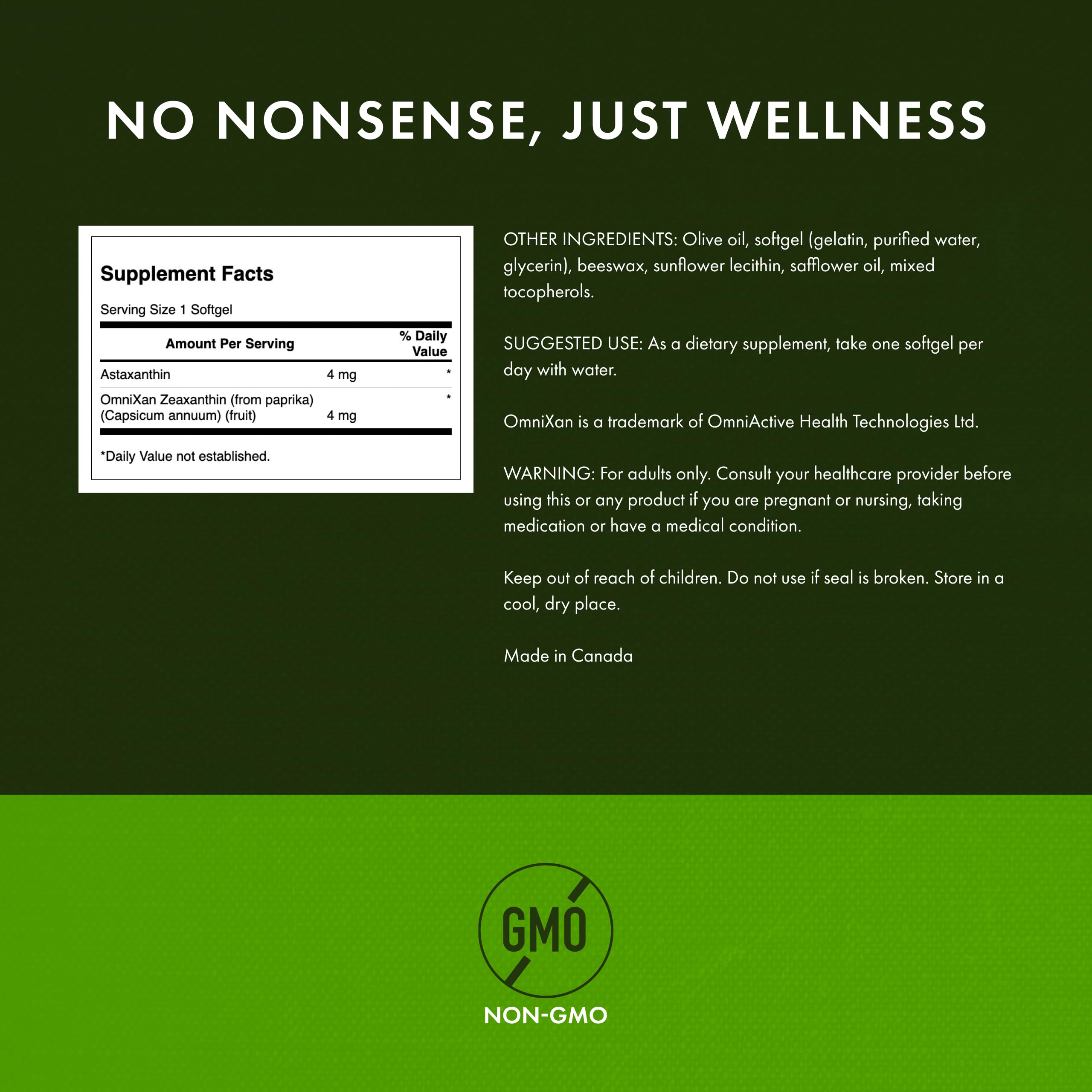 Swanson vision retina support softgel for macula health demonstration