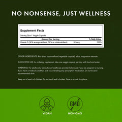 Swanson Vitamin D3/D2 label closeup showing potency and freshness