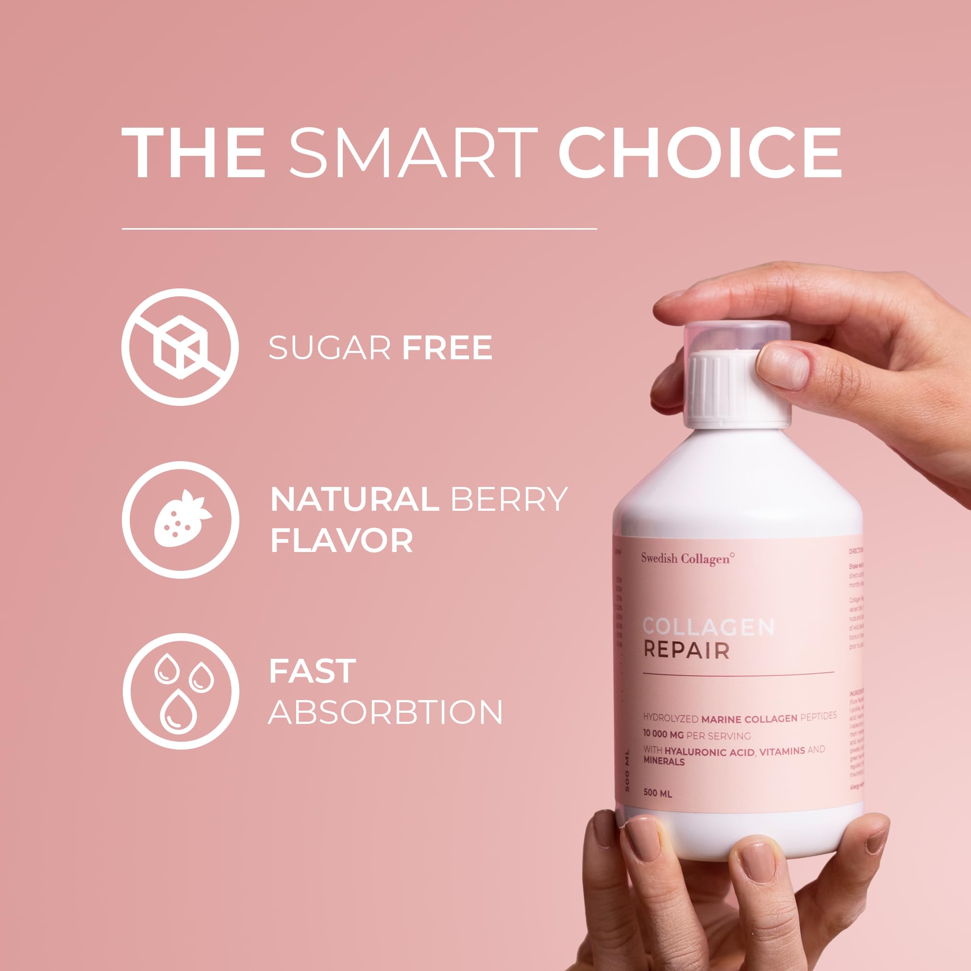 Swedish Collagen Repair recyclable packaging highlights eco-conscious choice
