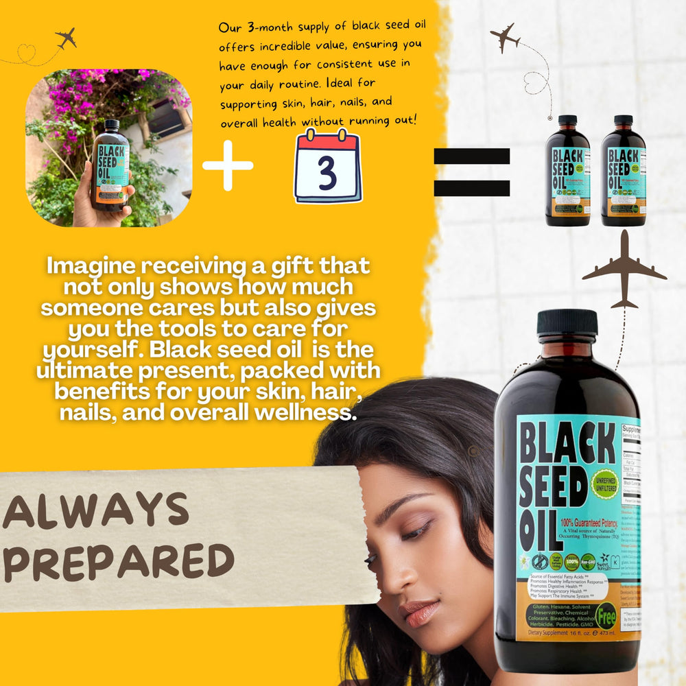 Sweet Sunnah Black Seed Oil used for hair care to refresh the scalp.