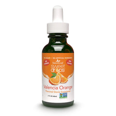SweetLeaf Valencia Orange Sweet Drops bottle adds zero-calorie sweetness to beverages