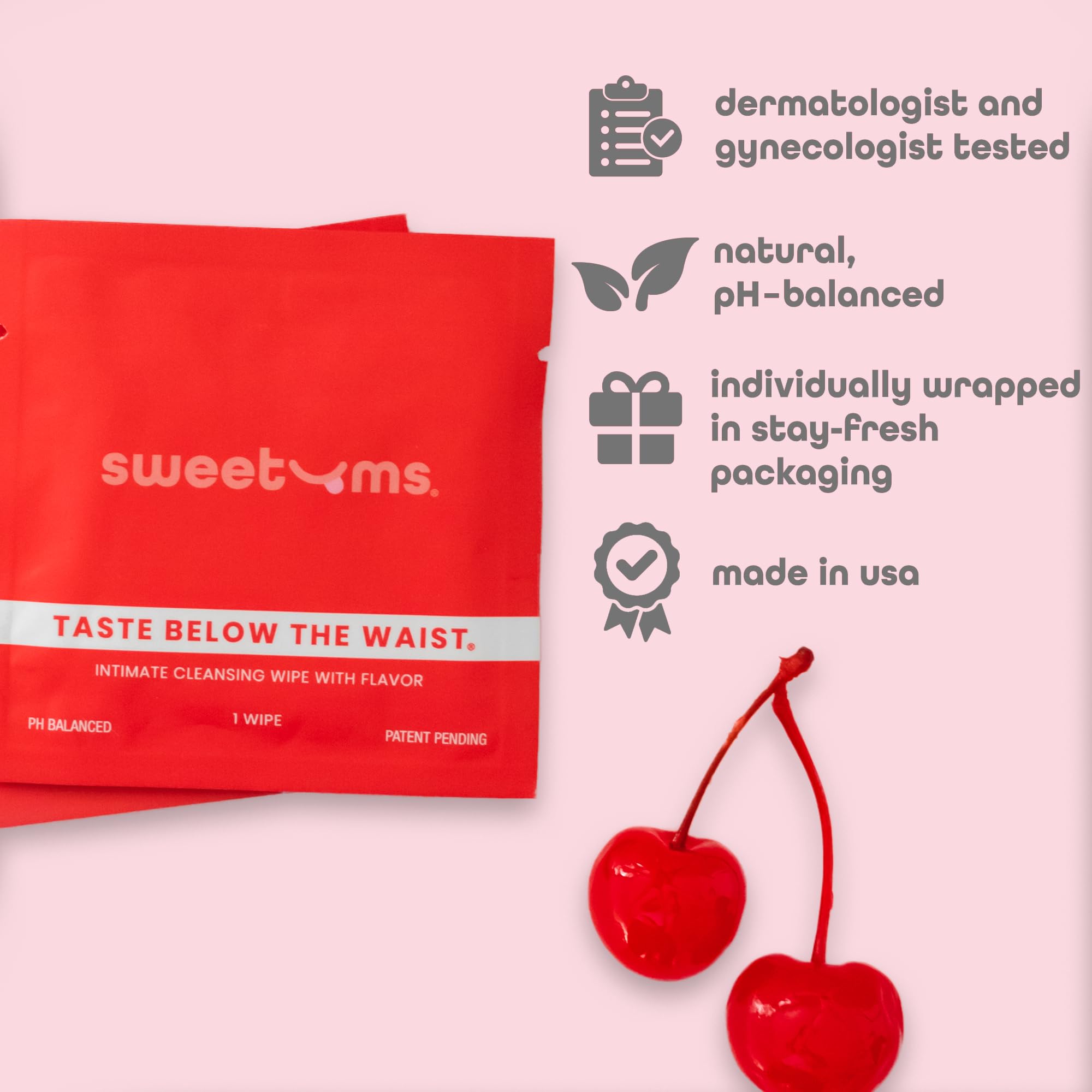 Sweetums eco-friendly plant-fiber wipes offering gentle cleansing with natural ingredients.