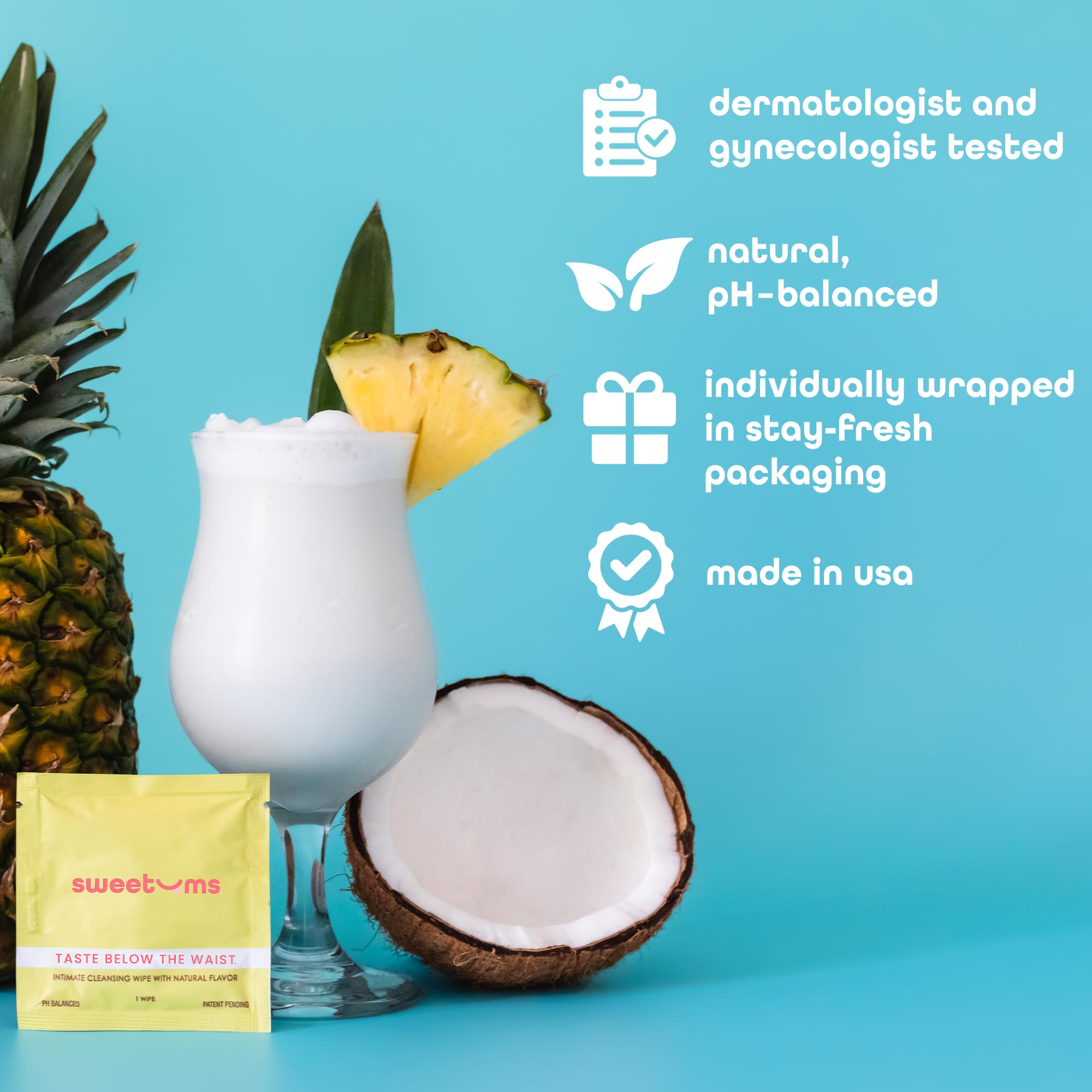 Sweetums wipes on-the-go scene highlighting quick refresh