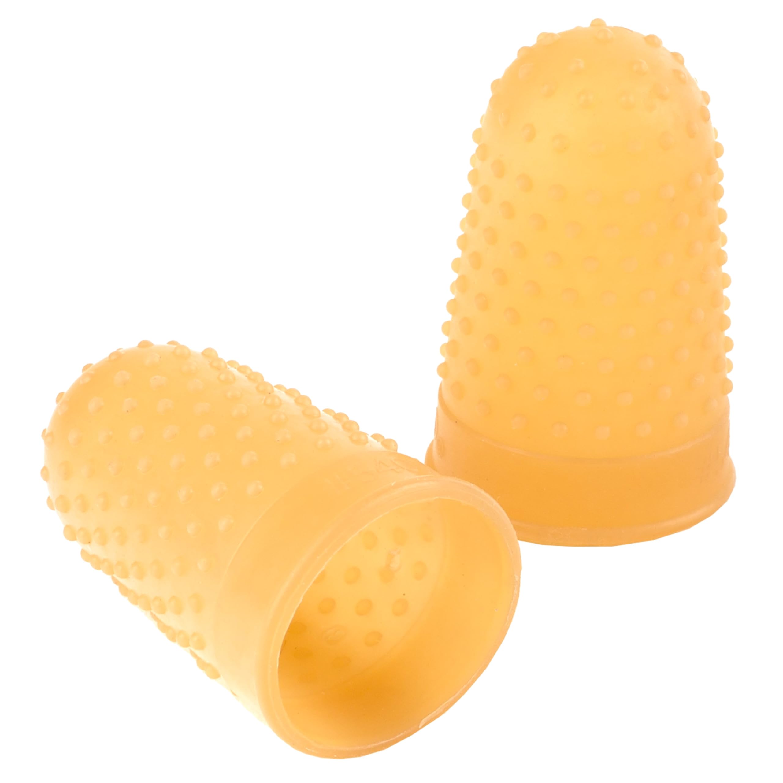 Swingline coto de dedo goma ámbar, agarre mejorado para tareas delicadas.