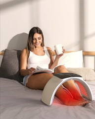 SWIRISE 7-in-1 LED therapy device, front view, showcasing versatile light options for home use.