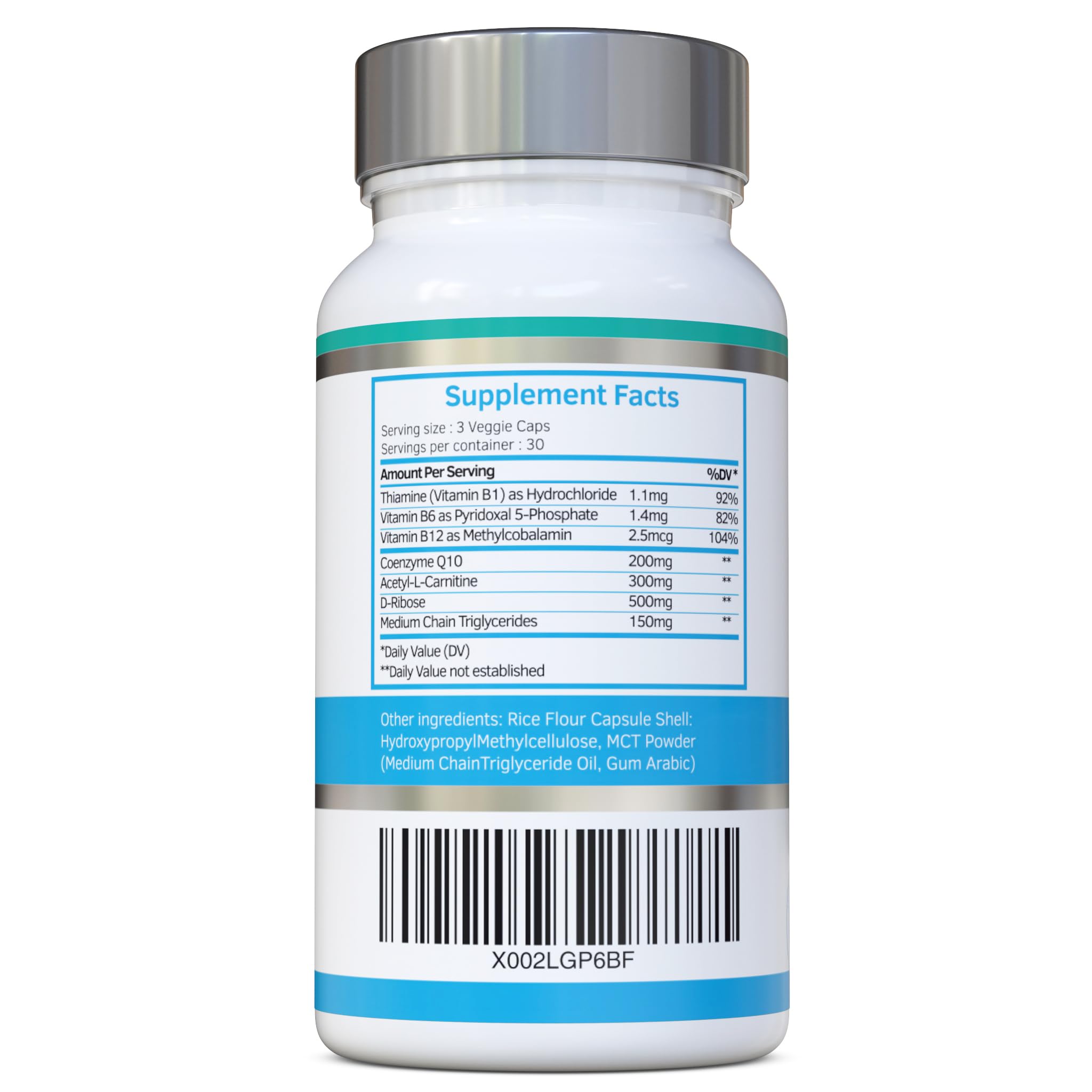 CardioDefence label close-up emphasizing premium CoQ10 blend