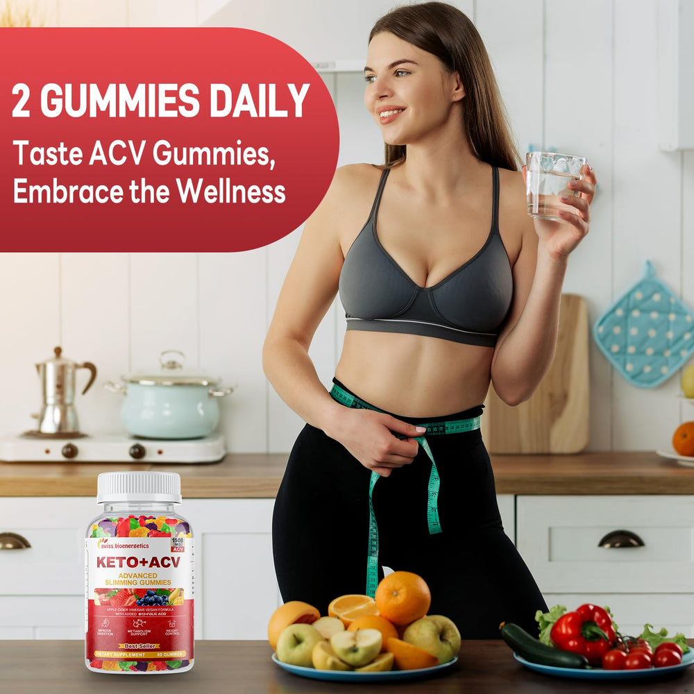 Envase con 60 unidades de gominolas Swiss Bioenergetics para plan semanal