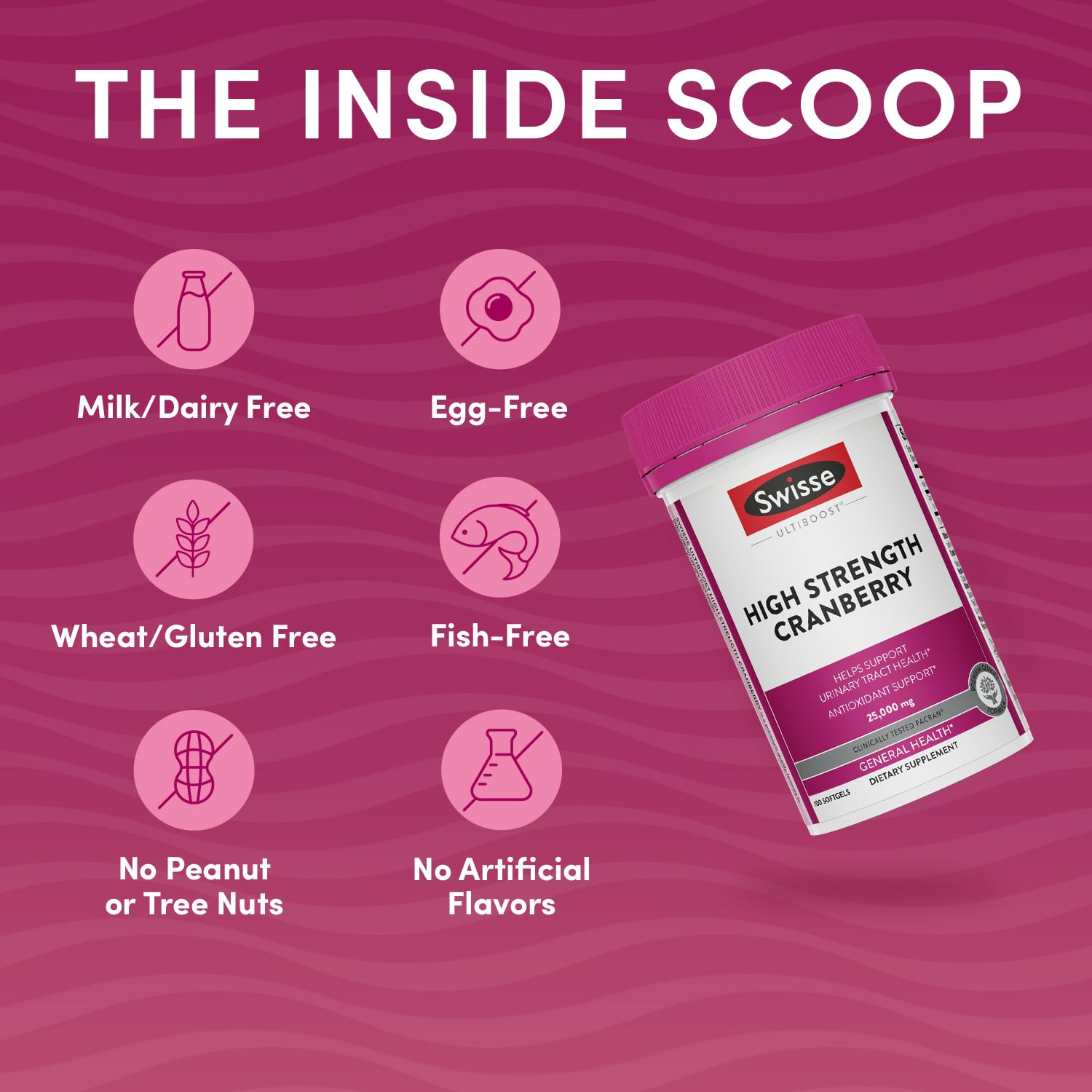 Swisse cranberry capsule highlights antioxidant powerhouse for wellness routines.