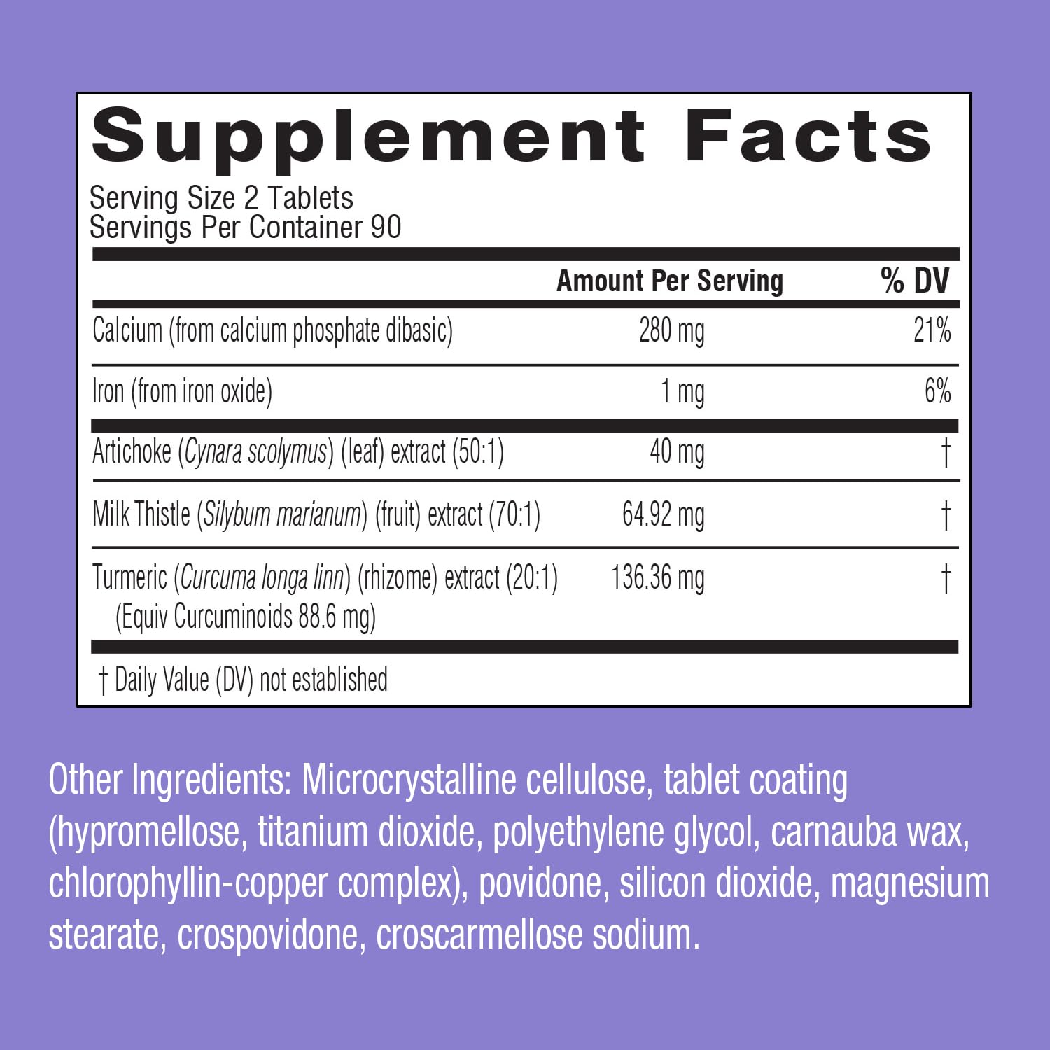 Swisse Milk Thistle Liver Detox packaging side view for shelf appeal