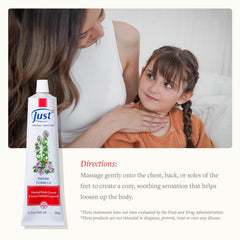 Illustration shows camphor and herbal oils blend for a calming massage.
