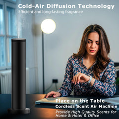 Swuvuxo diffuser delivering wide fragrance coverage via cold-air diffusion