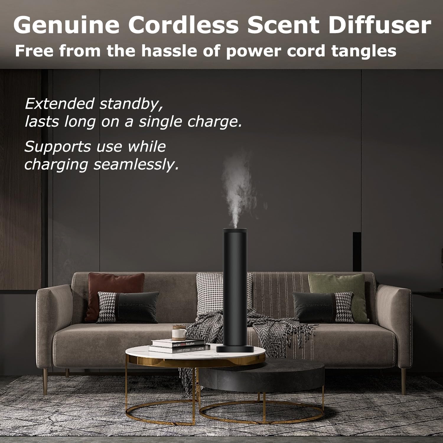 Swuvuxo diffuser displaying dual modes: adjustable intensity and timer