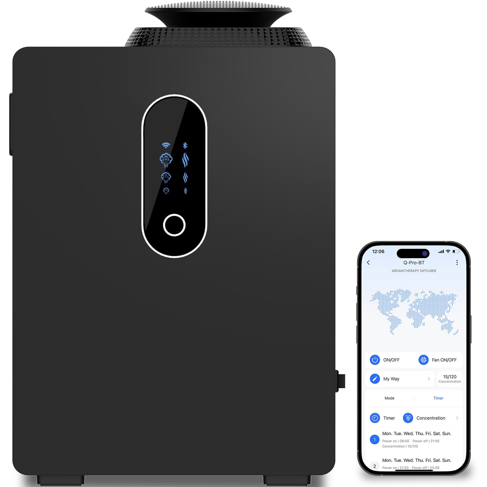 Swuvuxo HVAC Scent Diffuser front view with 1000ml tank for large spaces