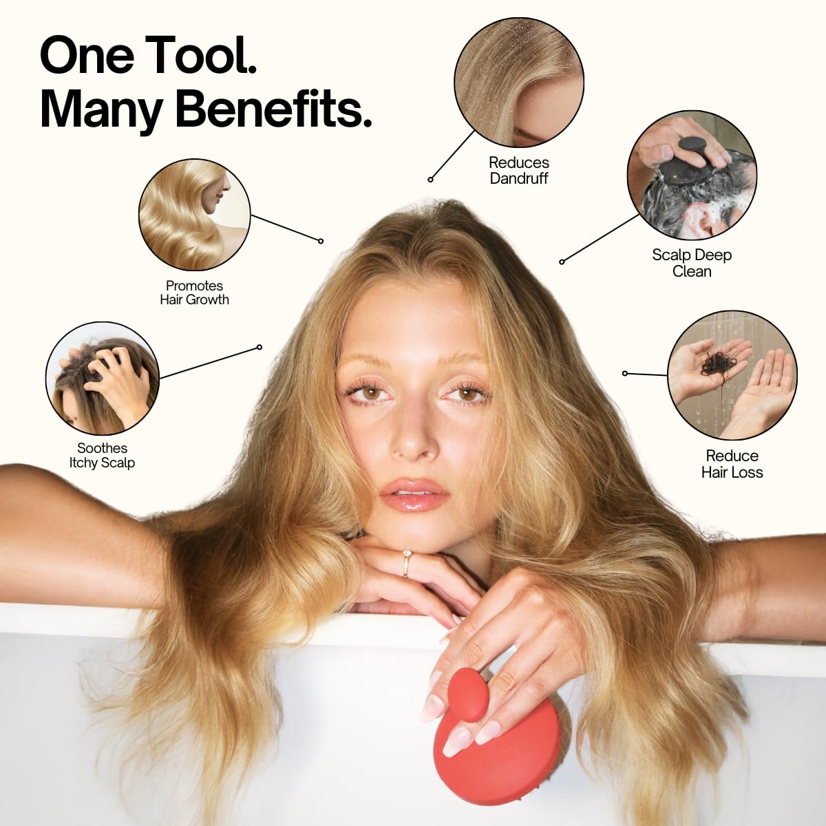 SXNSE Revive Arctic massager used to finish hair care routine