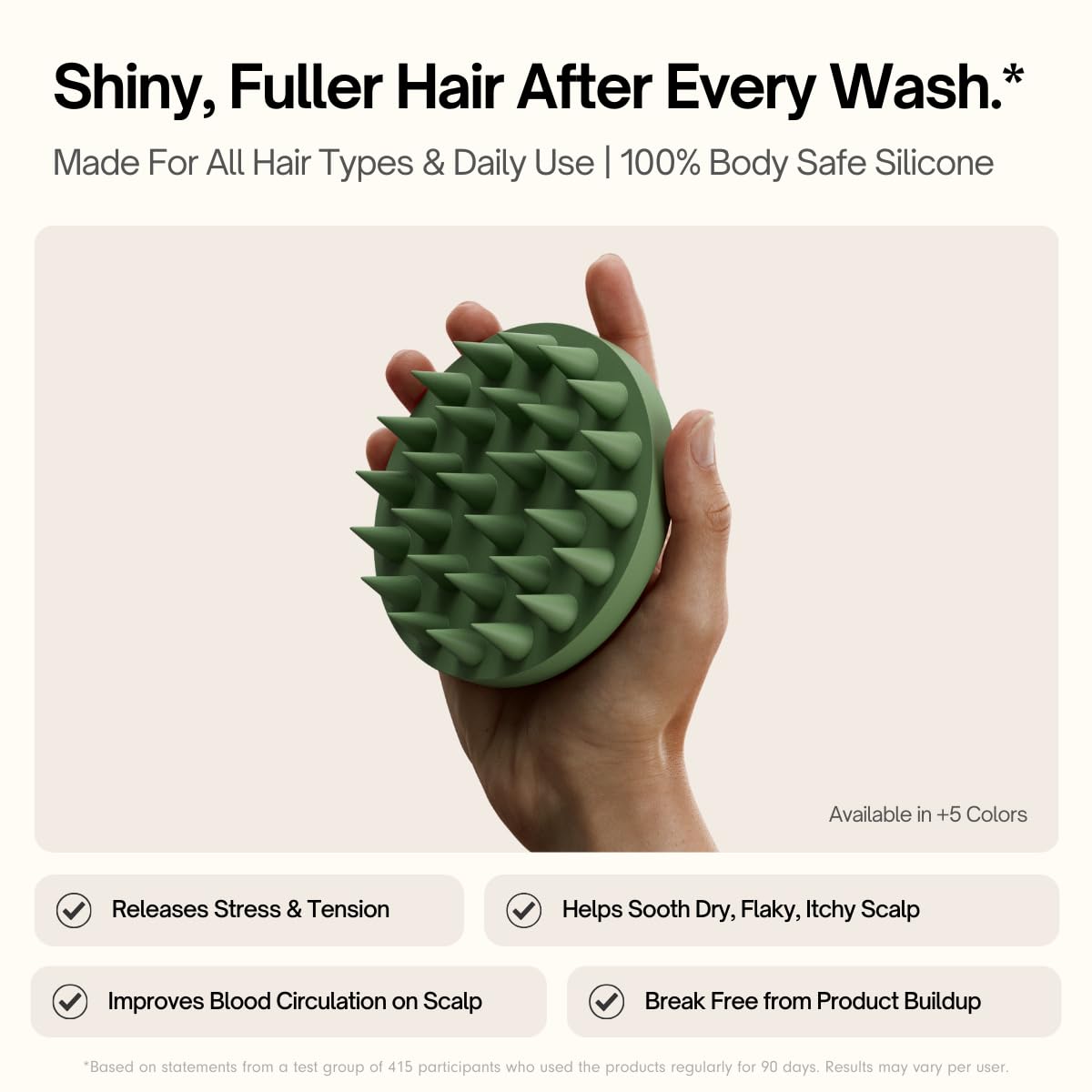 SXNSE Revive Arctic scalp massager in shower for clean scalp