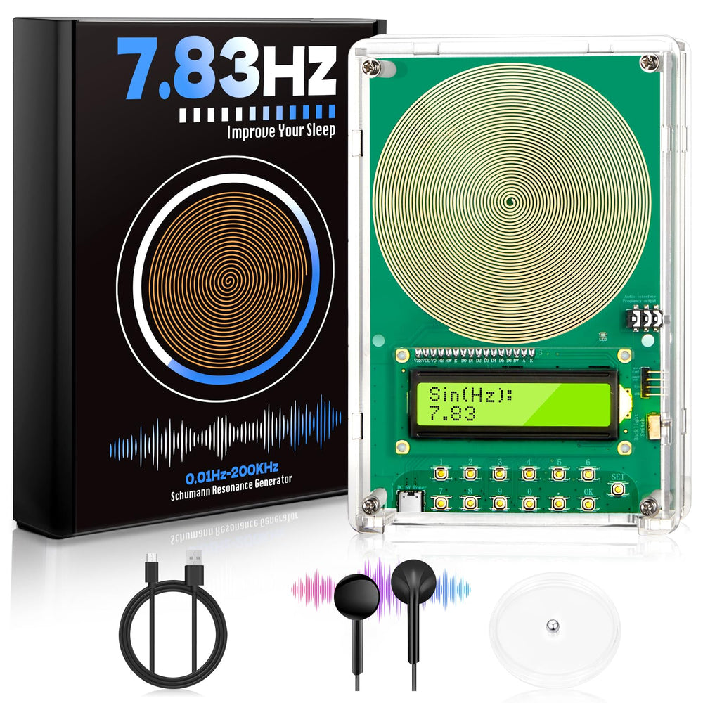 SXZL Frequency Generator with 7.83 Hz focus for restful sleep and deep relaxation.
