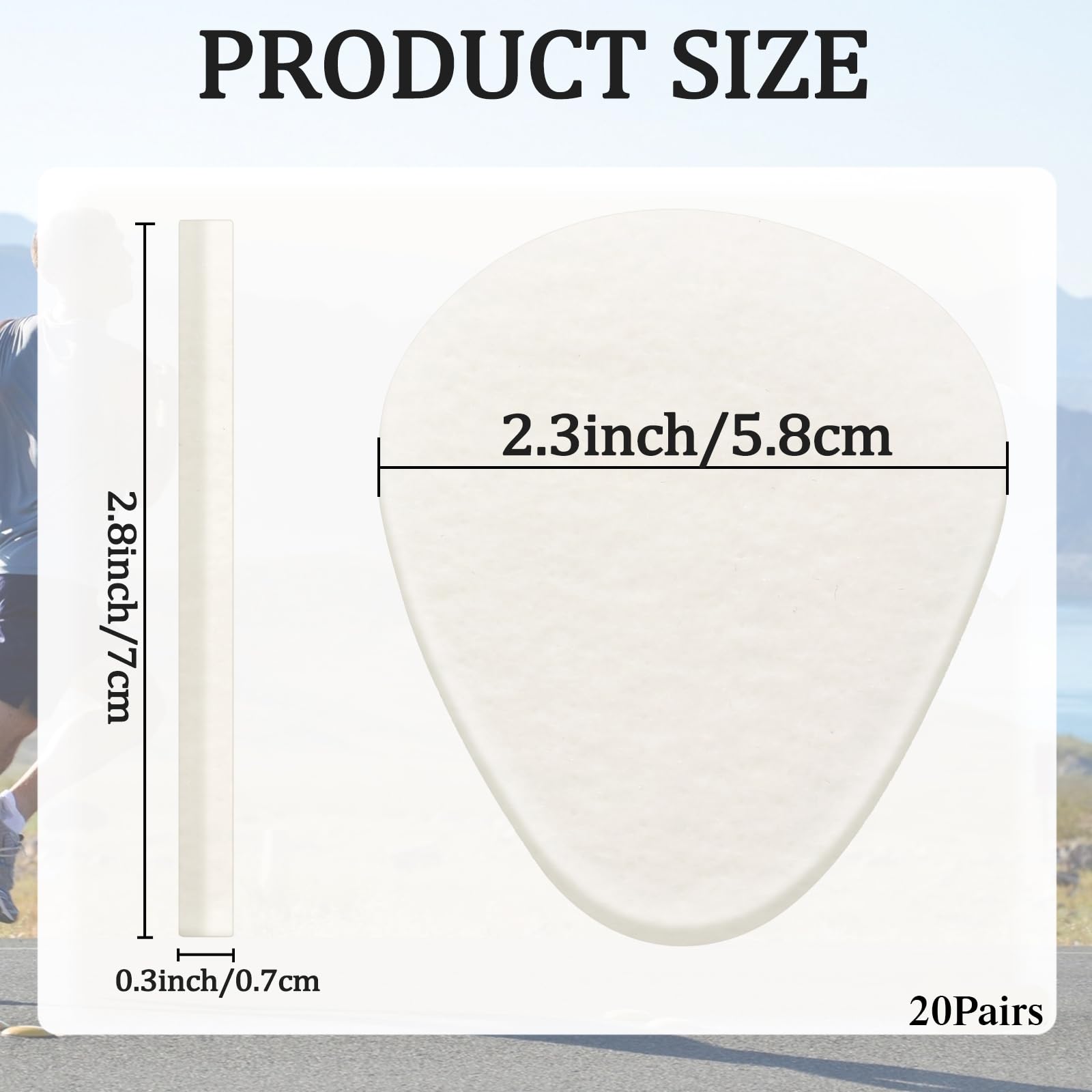 Syhood metatarsal pad adhesive close-up demonstrating strong adhesion for secure placement.
