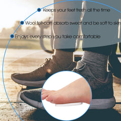 Syhood metatarsal pad applied to the insole simplifies quick setup