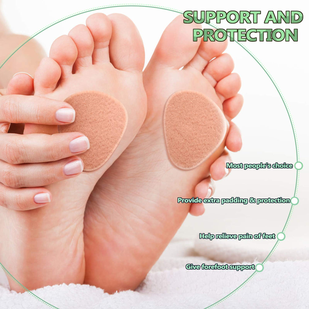 Syhood metatarsal pad open package showing contents and pads