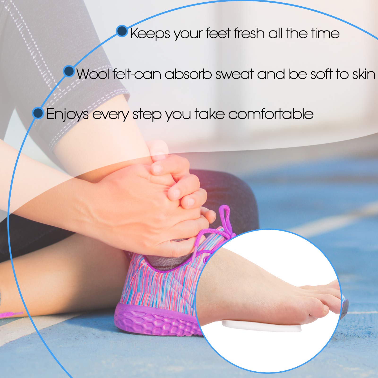Syhood metatarsal pad packaging shot highlighting value with 40 pieces.