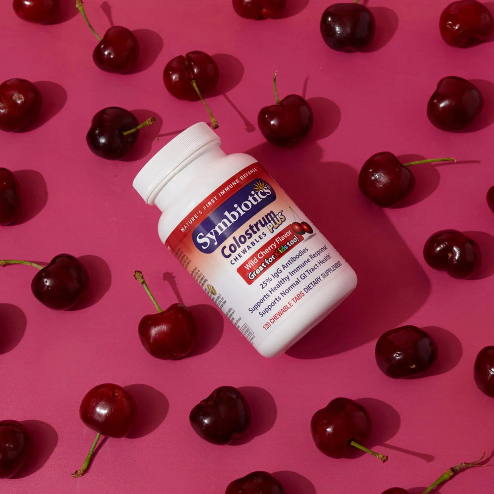 Gluten-free label on Symbiotics Colostrum Chewables Plus