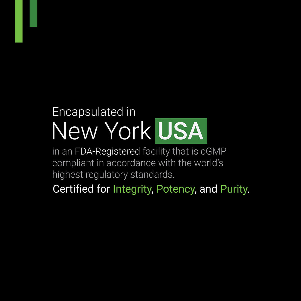 SYMNUTRITION L-Theanine packaging box emphasizing USA-made and cGMP manufacturing.